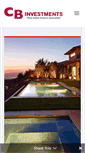 Mobile Screenshot of cbinvestments.com