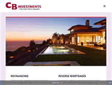 Tablet Screenshot of cbinvestments.com